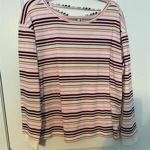 Maurices Multicolor Striped Long Sleeve Top